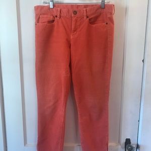J. Crew Orange Corduroy Pant Size 30